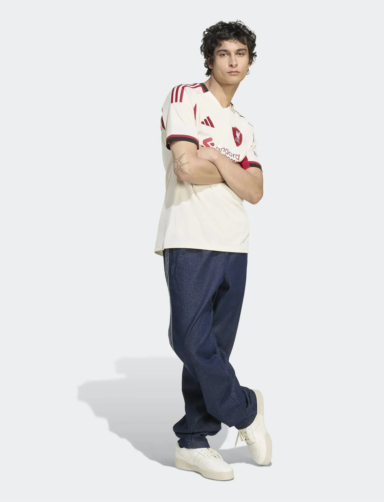 adidas Performance Lfc A Jsy, M, White, T-Shirts > Kortærmede, Herre