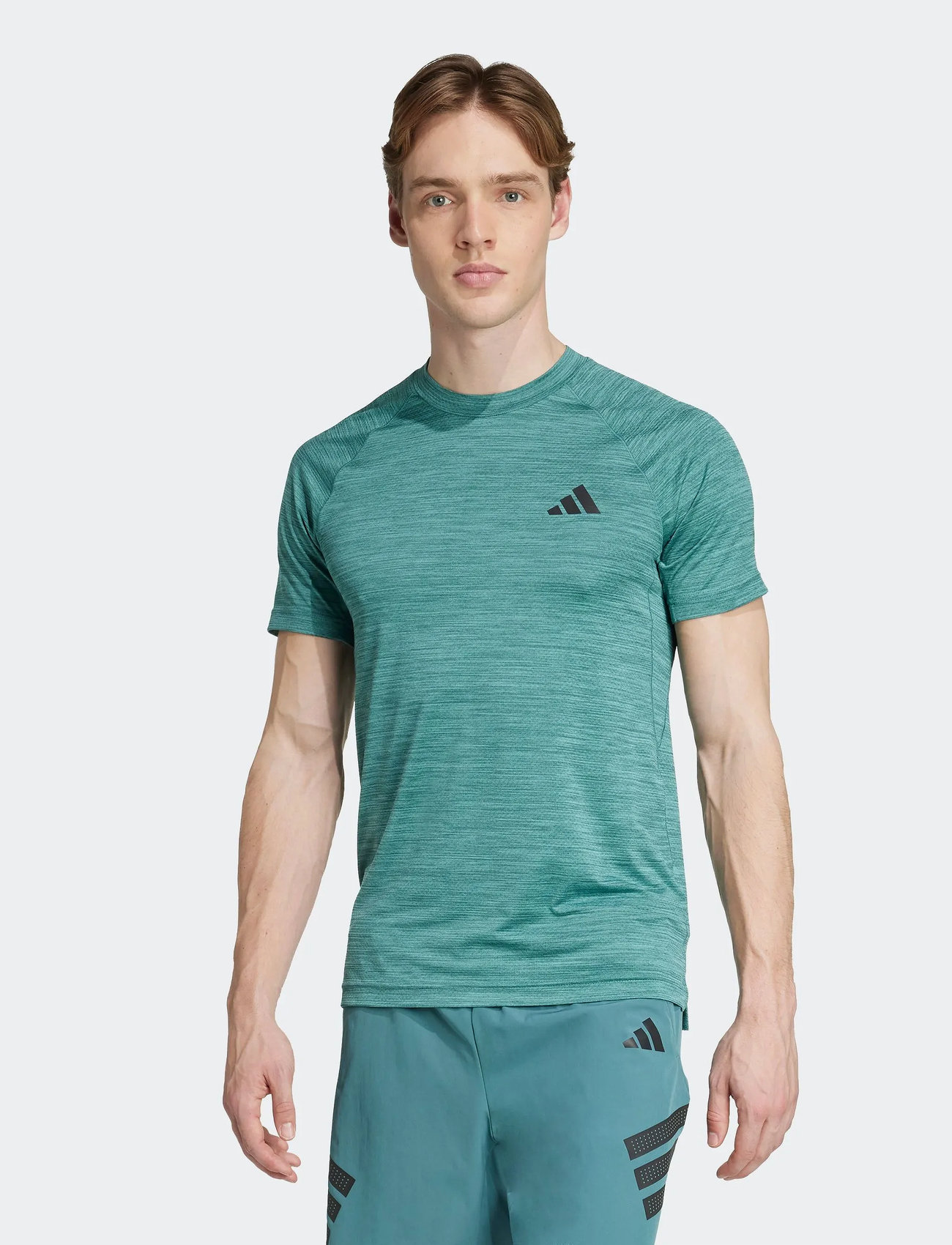 adidas Performance Gym+ Tee, 3XL, Blue
