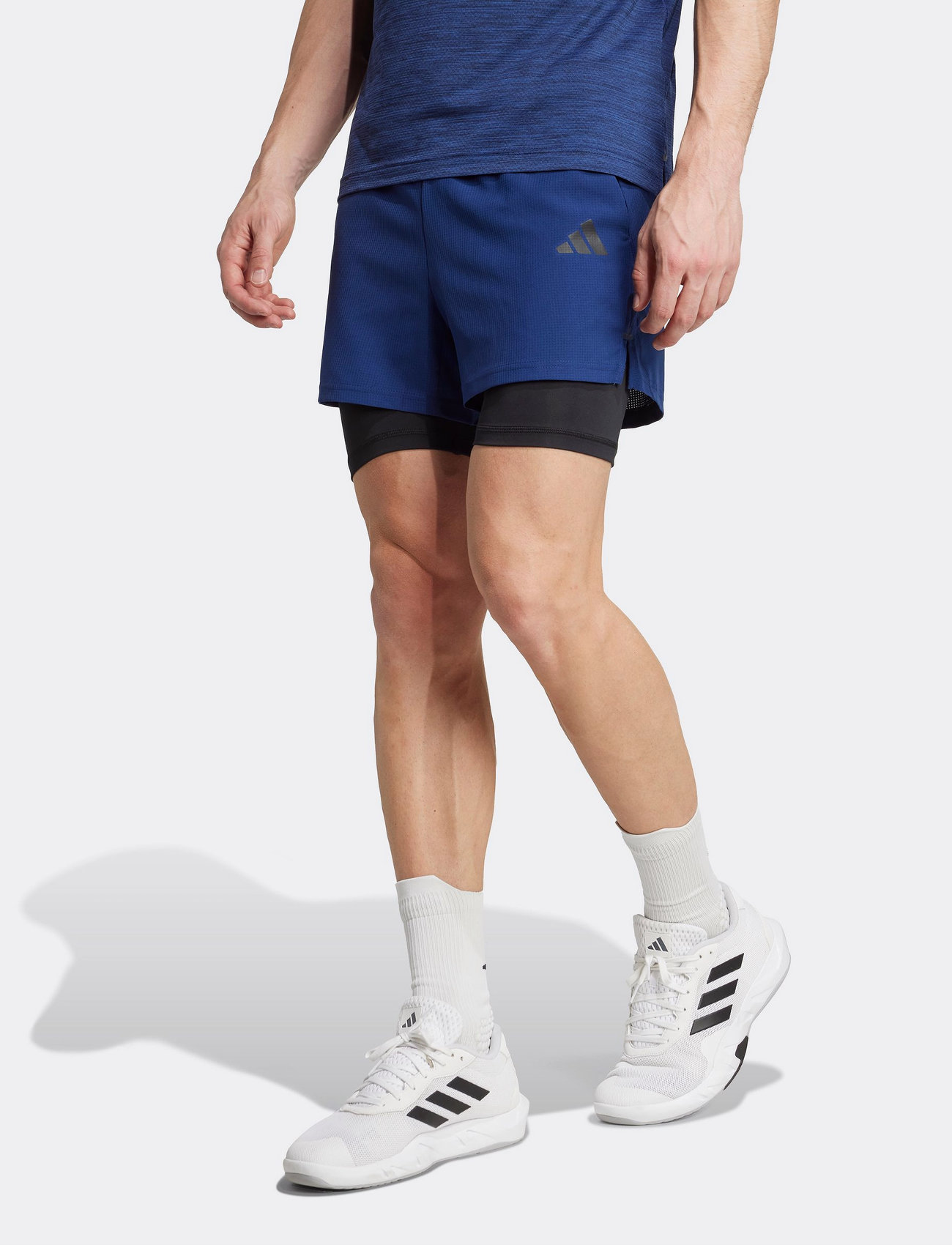 adidas Performance Gym+ 2In1 Short, M, Blue