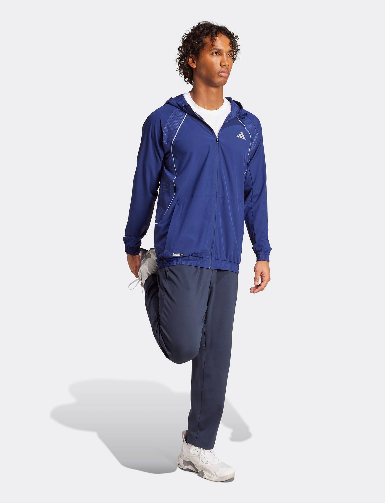 adidas Performance Tech App S-Top, S, Blue, Sport Sweatshirts & Hoodies > Sport Hoodies, Herre