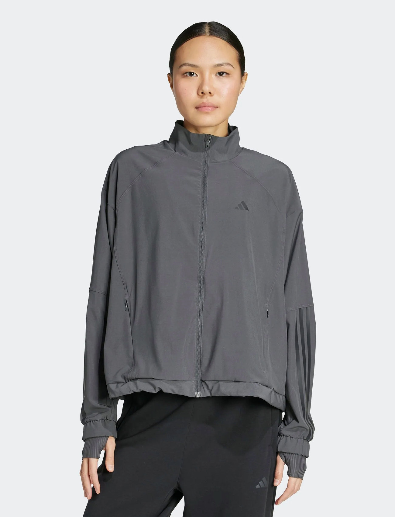 adidas Performance Hyglm Windb S, XL, Grey, Sport Jackets > Sport Training Jackets, Dame