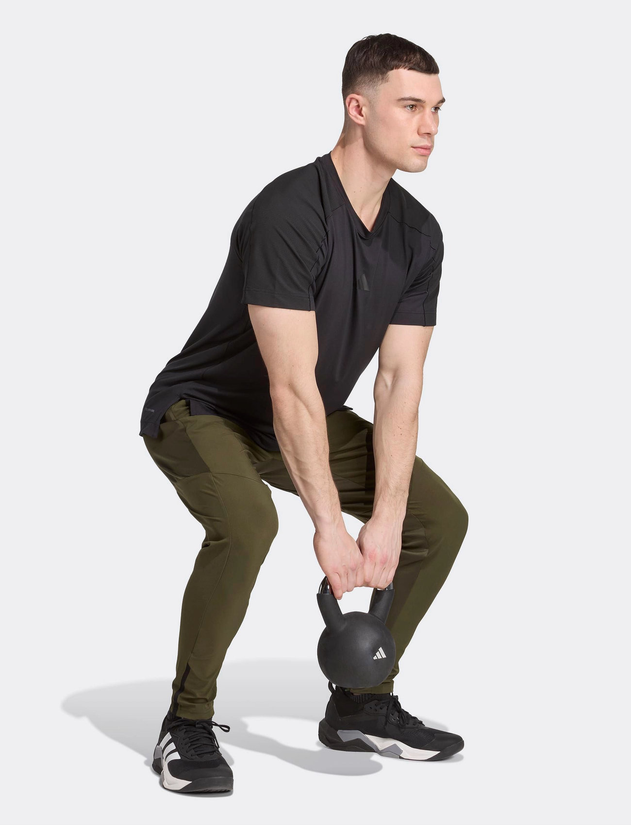 adidas Performance D4T Hybrid Pant, XXL, Khaki green, Sport Pants > Sport Training Pants, Herre