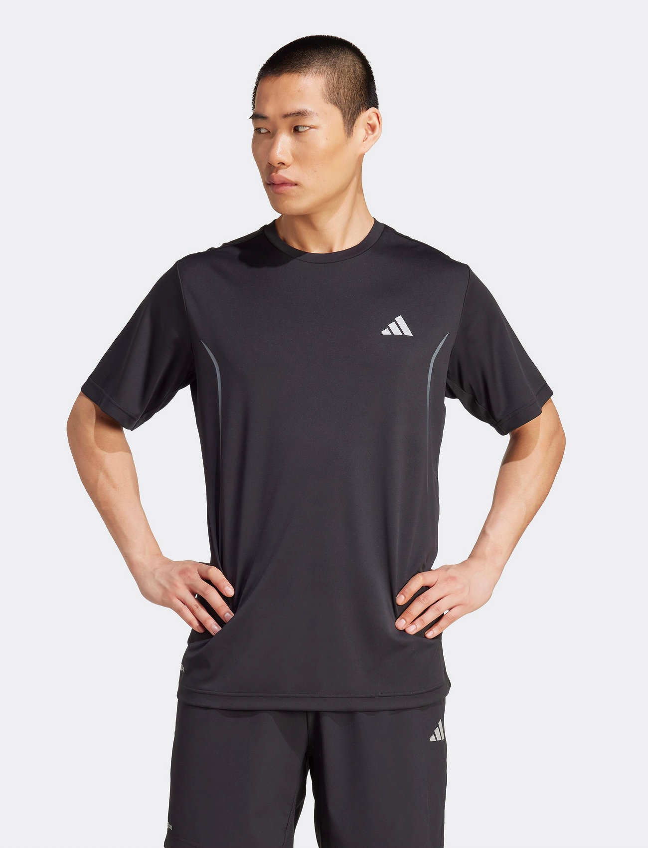 adidas Performance Tech App Gf Tee, S, Black, Sport Overdele > Sport T-shirts, Herre