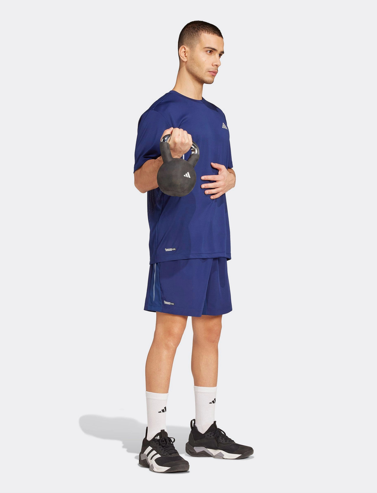 adidas Performance Tech App Gfxsho, XS 18 cm, Blue, Sport Shorts > Sport Training Shorts, Herre