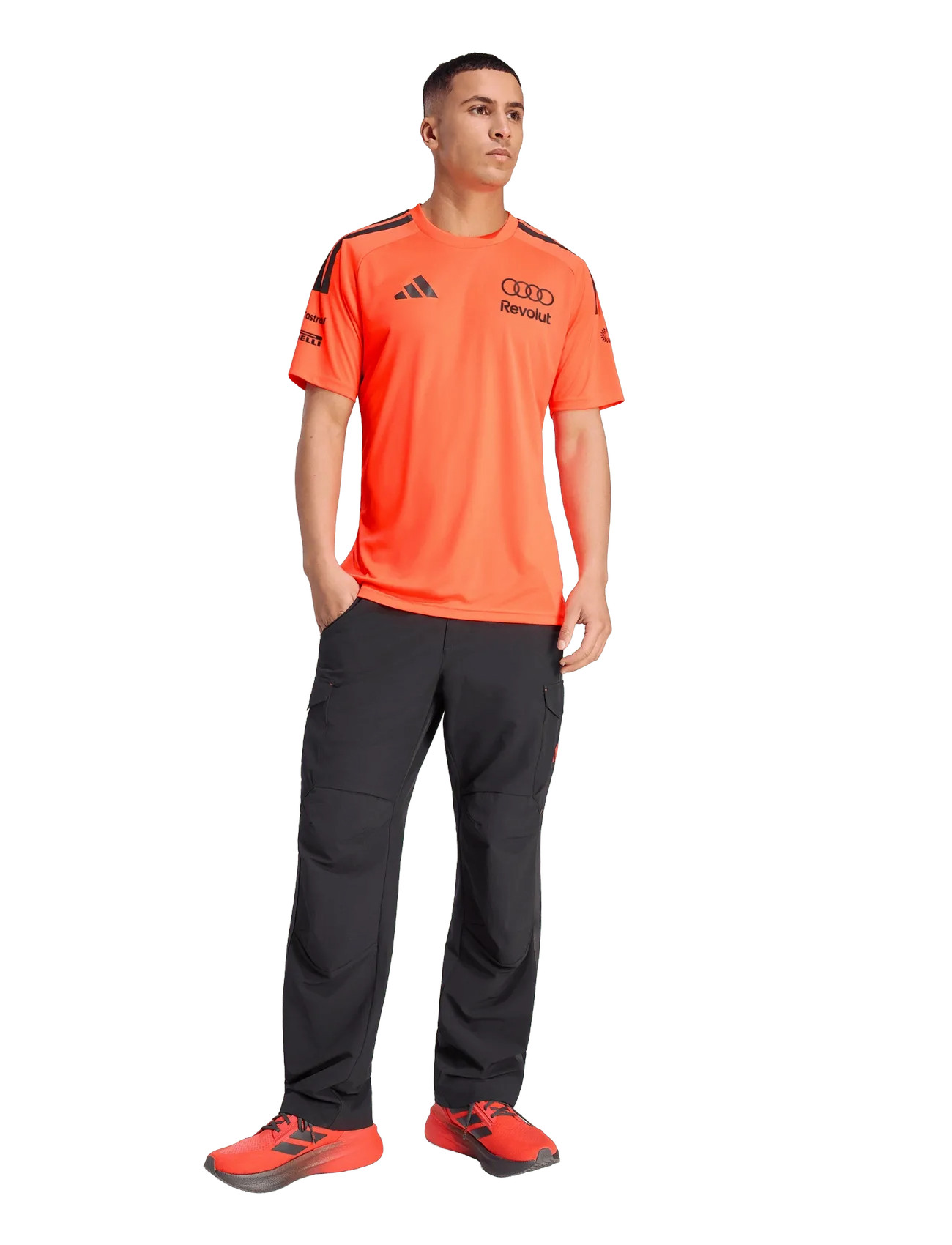 adidas Performance Au Setup Tee M, L, Orange, Sport Overdele > Sport T-shirts, Herre