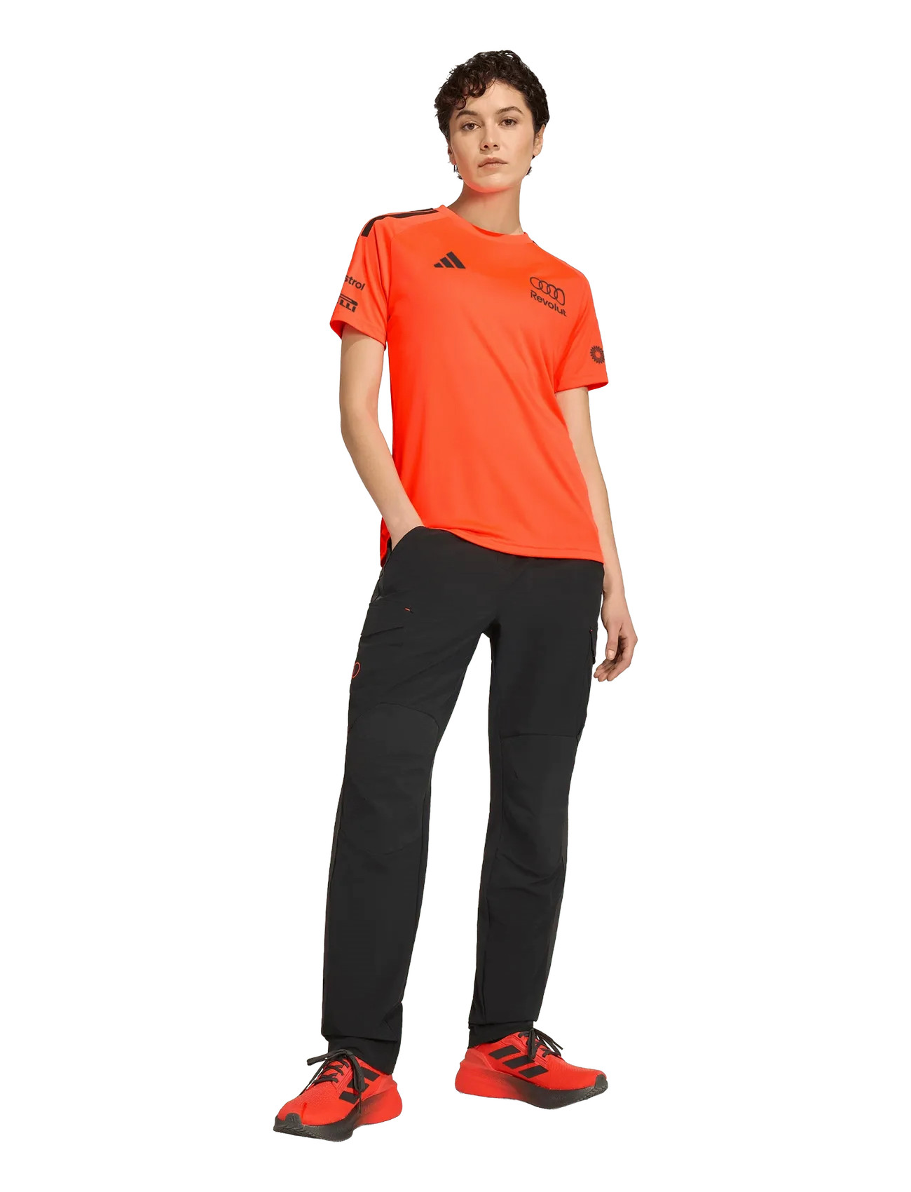 adidas Performance Au Setup Tee W, L, Orange, Sports Overdele & T-shirts > Sport T-shirts, Dame