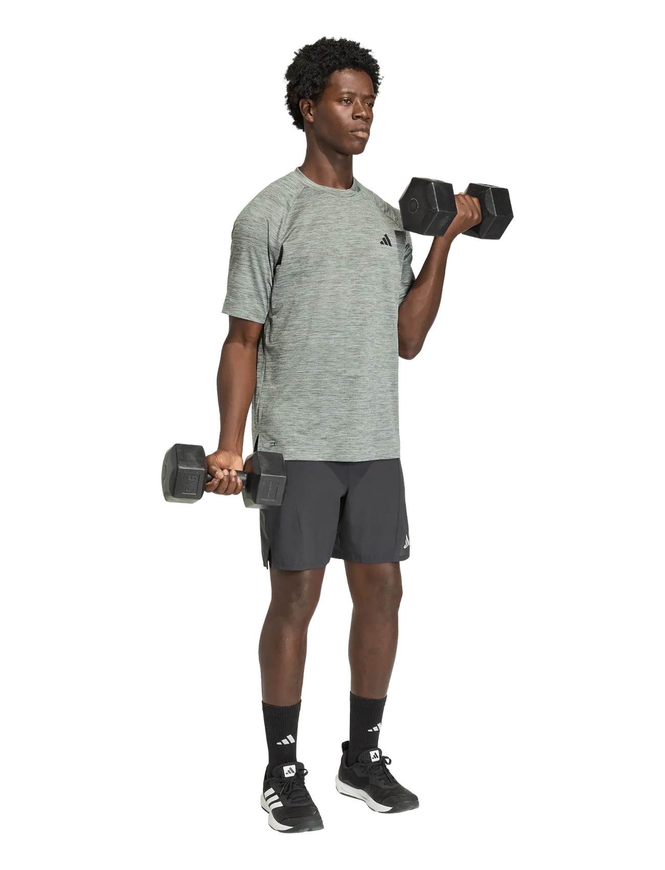 adidas Performance Techess Tee, M, Green, Sport Overdele > Sport T-shirts, Herre