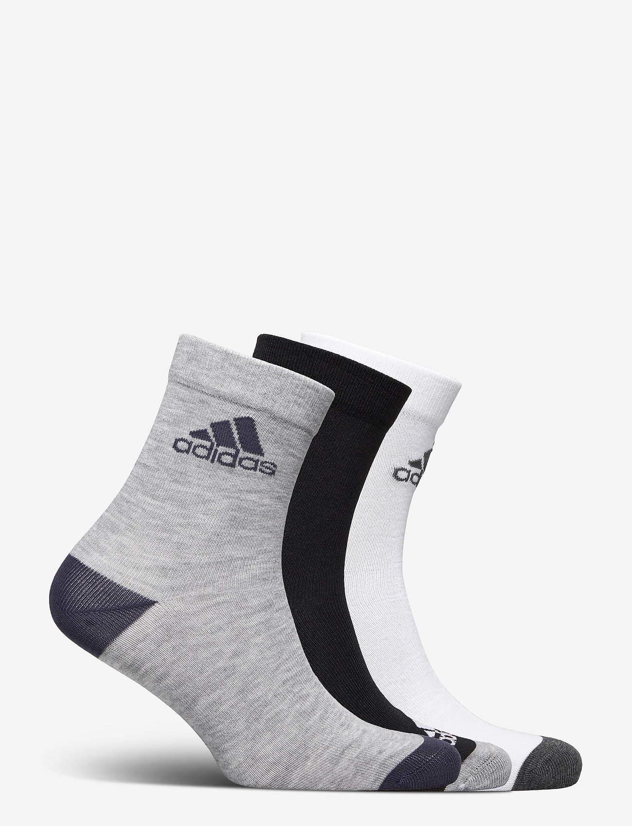 adidas Performance - Socks 3 Pairs - strømper & tights - black/white/mgreyh - 1