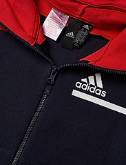 Z N E Full Zip Hoodie Legink Vivred White 384 30 Kr Adidas Performance Boozt Com