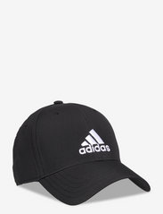 Lightweight Embroidered Baseball Cap - BLACK/BLACK/WHITE