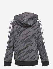 adidas Performance - Future Icons 3-Stripes Graphic Hooded Sweatshirt - hettegensere - grefiv/black/white - 1