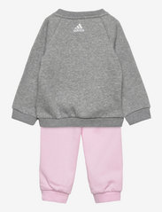 adidas Performance - Essentials Logo Sweatshirt and Pants (Gender Neutral) - joggedresser - mgreyh/clpink - 1