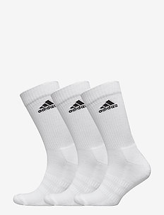 Cushioned Crew Socks 3 Pairs - white