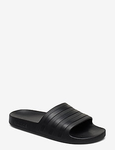 Adilette Aqua Slides - summer shoes - cblack/cblack/cblack