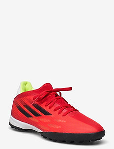 X Speedflow.3 Turf Boots Q3Q4 21 - football shoes - red/cblack/solred