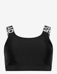 SH3.RO Branded Bikini Top (Plus Size) W - bandeau bikini augšiņa - black/white