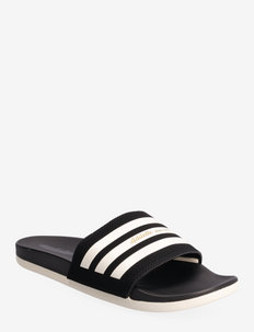 Adilette Comfort Slides - summer shoes - cblack/wonwhi/goldmt