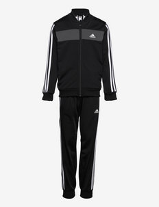 Essentials 3-Stripes Shiny Tracksuit - joggingsæt & matchende sæt - black/gresix/white