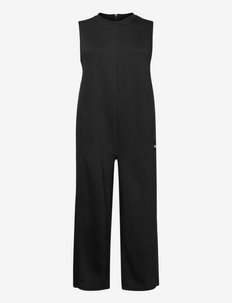 Studio Lounge Fleece Jumpsuit - toppe & t-shirts - black