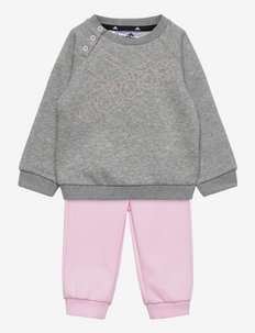 Essentials Logo Sweatshirt and Pants (Gender Neutral) - tracksuits & 2-piece sets - mgreyh/clpink