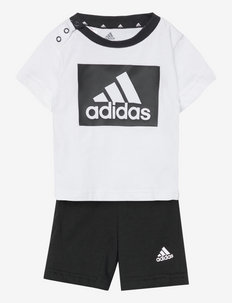 Essentials Tee and Shorts Set - ensembles avec t-shirt à manches longues - white/black