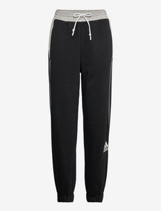 Essentials Colorblock Loose Pants W - collegehousut - black/mgreyh/white
