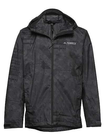 Camo Rain J Outerwear Sport Jackets Schwarz ADIDAS PERFORMANCE