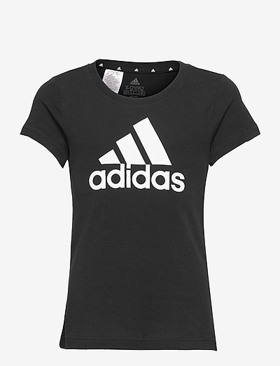 adidas Essentials T-Shirt - pattern short-sleeved t-shirt - black/white