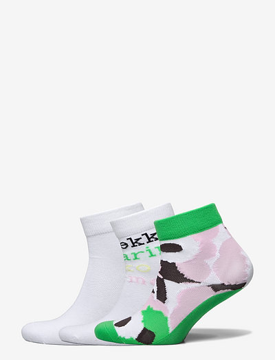 Marimekko Socks 3Pp - socks & underwear - white/sesoli/white