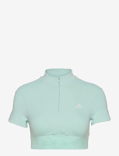 adidas crop top blue