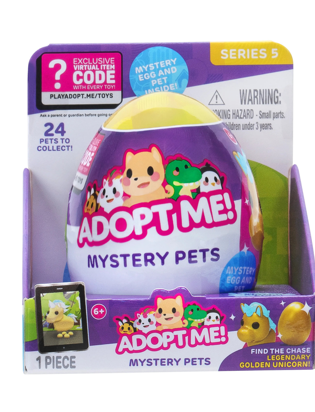 Adopt Me Adopt Me Mystery Pets Asst. S5, One Size, Multi/patterned, Legesæt & Actionfigurer > Dyr, Børn
