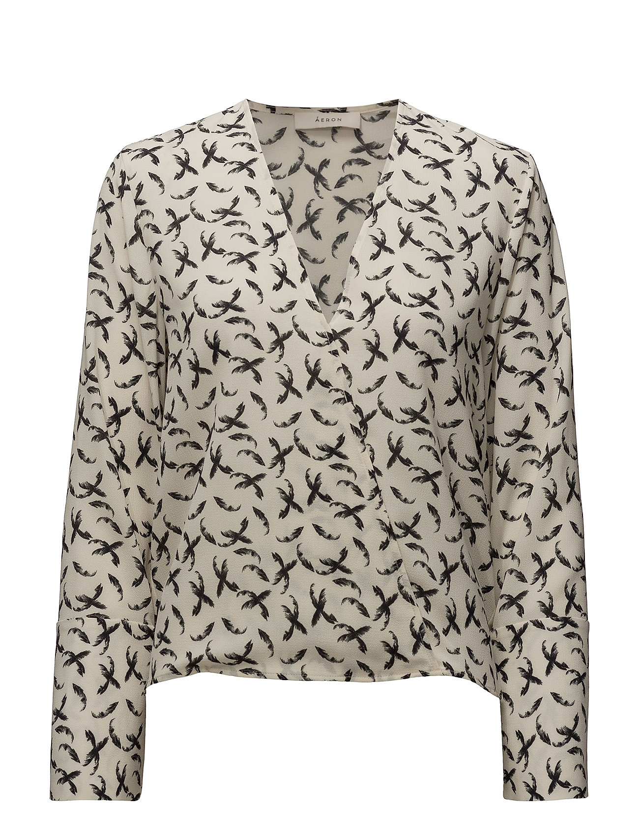 ÁERON Long sleeved wrap top Ögrönlar ÁERON Long sleeved wrap top Ögrönlar