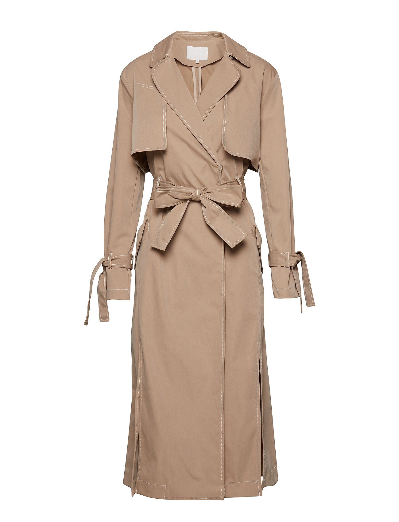 Lucille Coat Trenchcoat Lange Jas Beige Aeryne aeryne kopen in de aanbieding