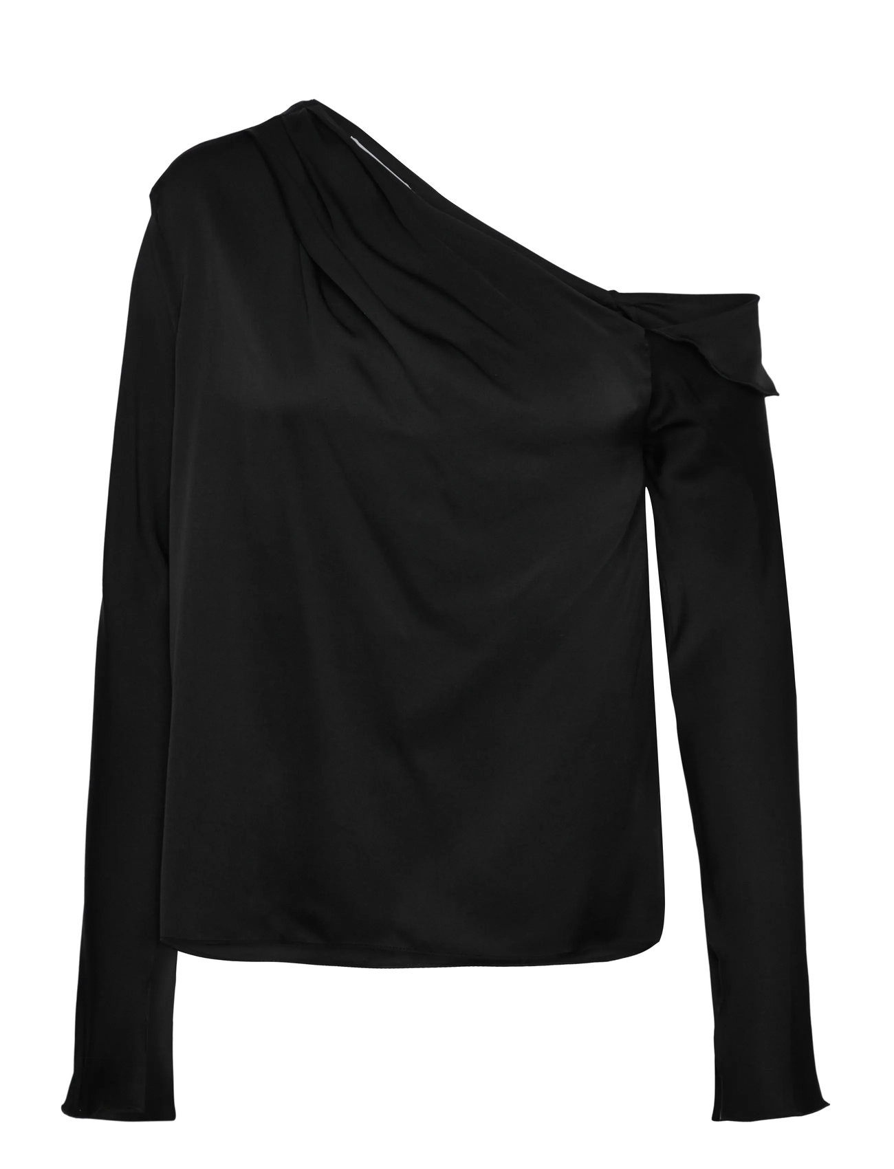 AHLVAR GALLERY Cora Silk Bluse Schwarz - S - Damen