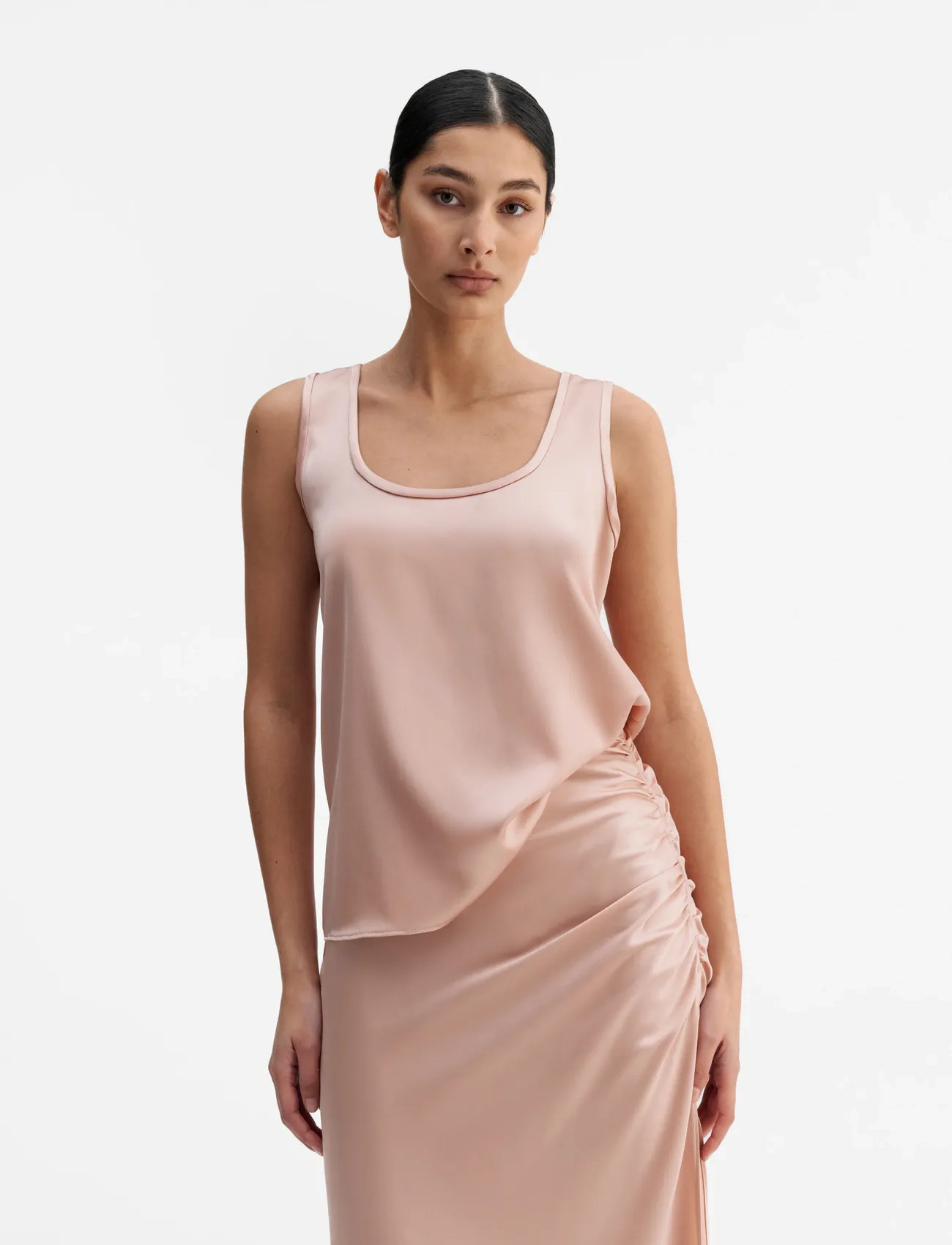 Ahlvar Gallery Shiro Satin Tank, M, Pink, Bluser > Uden Ærmer, Dame