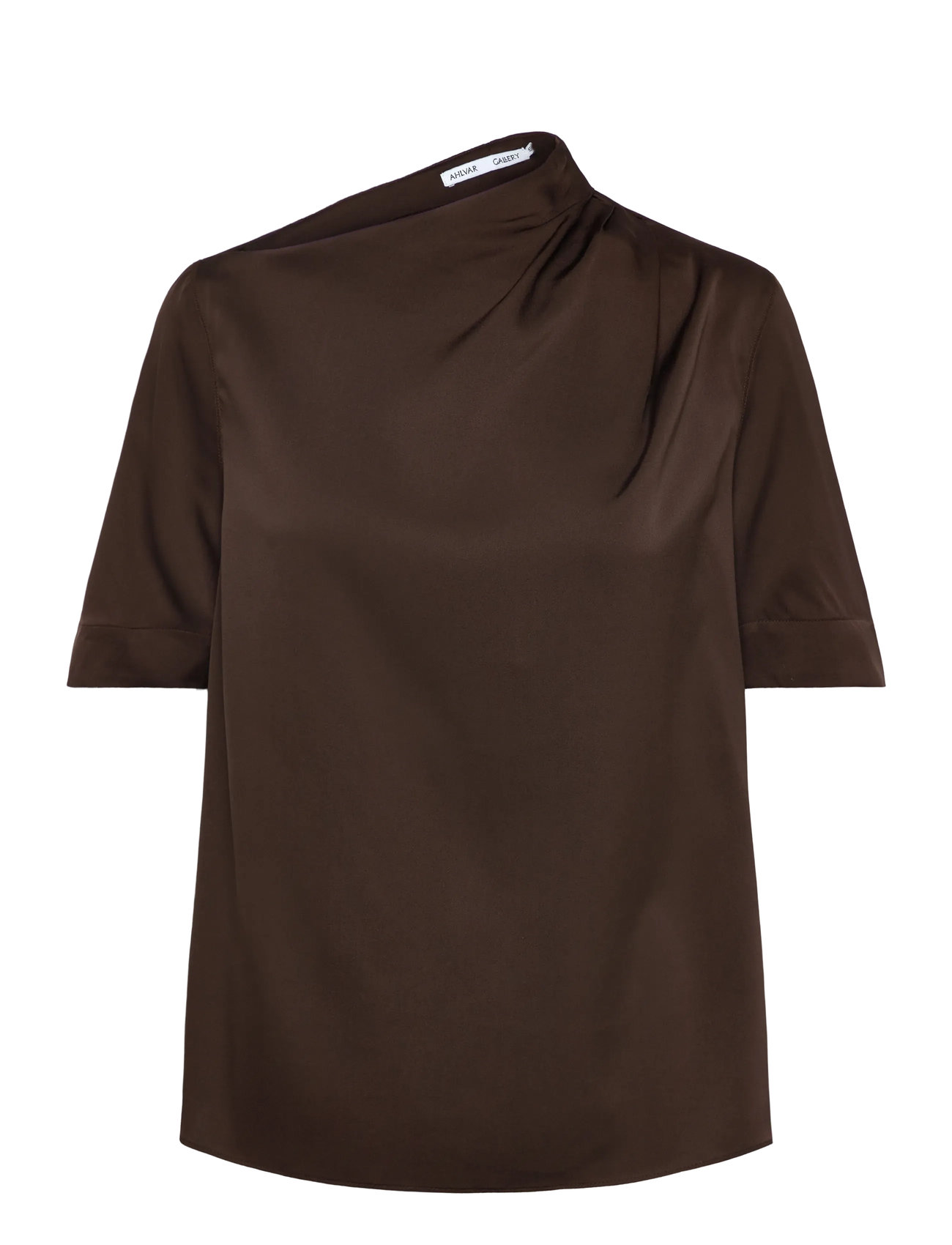 AHLVAR GALLERY Lima Silk Tee Braun - XS - Damen