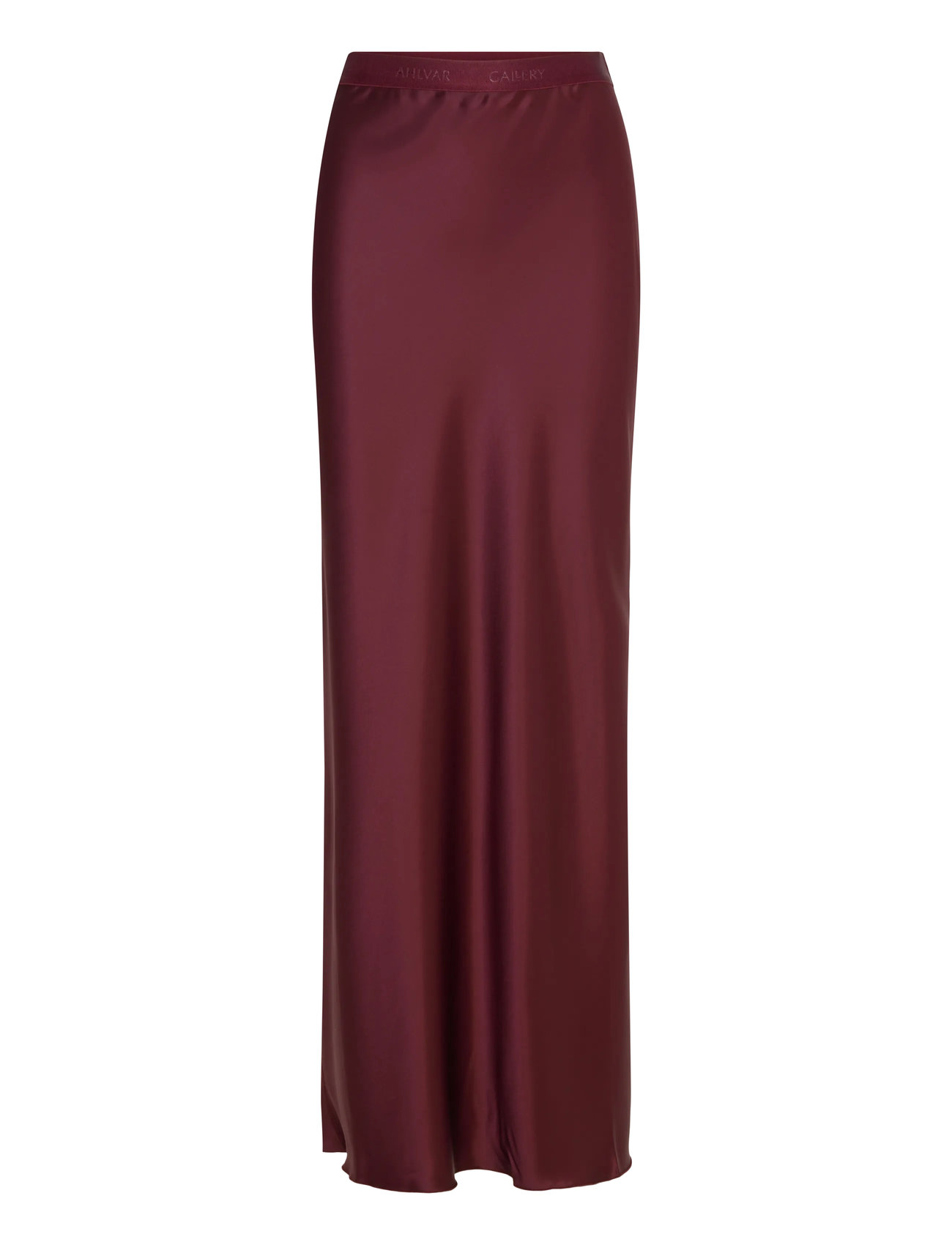 AHLVAR GALLERY Hana Long Logo Satin Rock Burgundy - XS - Damen