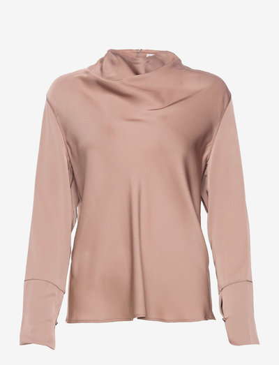 Ayumi blouse - long sleeved blouses - sand