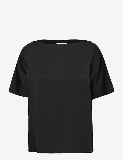 Yoli blouse - blūzes ar īsām piedurknēm - black