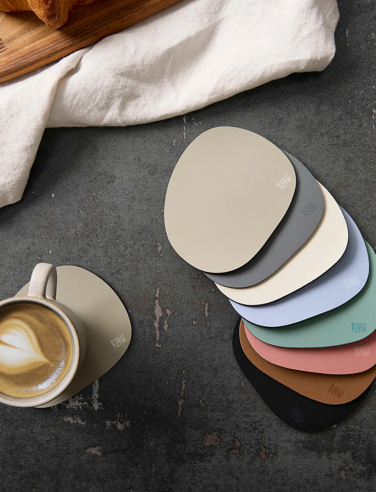Aida Raw Silicone - Soft Surface Coaster - Spice Rose, One Size, Pink, Tilbehør Til Spisesteder Og Borde > Bordskånere, Unisex