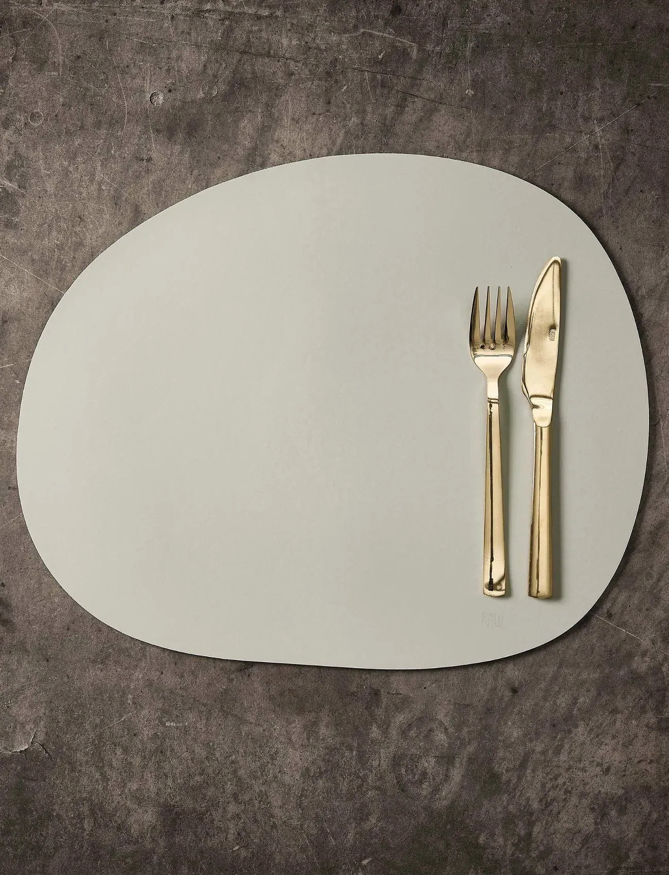 Aida Raw Silicone Placemat - Soft Surface 1 Pcs. 41 X 33.5 cm, 41X33.5 cm, Cream, Tableware > Placemats, Unisex