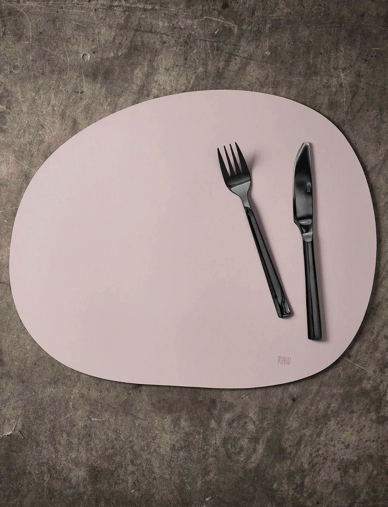 Aida Raw Silicone Placemat - Soft Surface 1 Pcs. 41 X 33.5 cm, 41X33.5 cm, Pink, Tableware > Placemats, Unisex