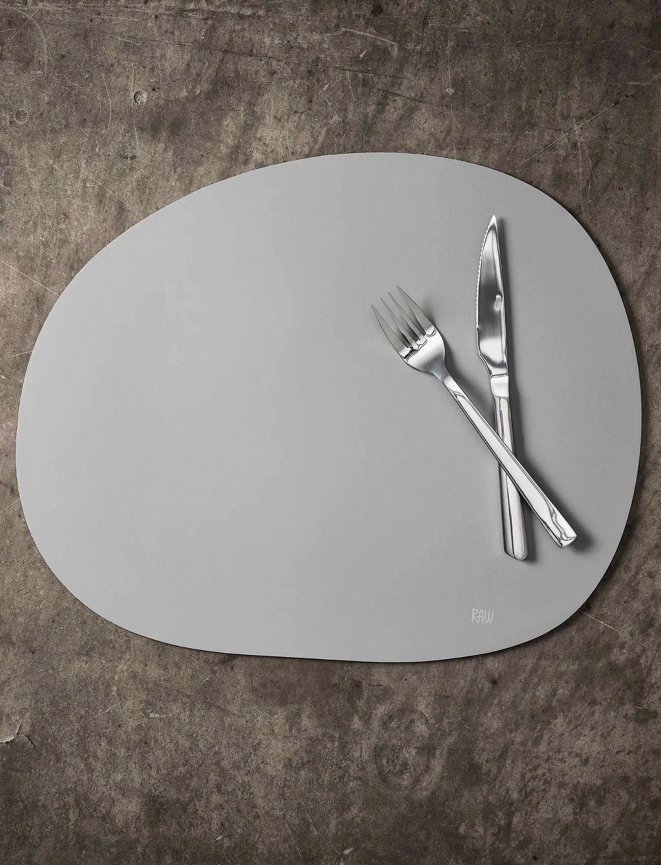 Aida Raw Silicone Placemat - Soft Surface 1 Pcs. 41 X 33.5 cm, 41X33.5 cm, Blue, Tableware > Placemats, Unisex