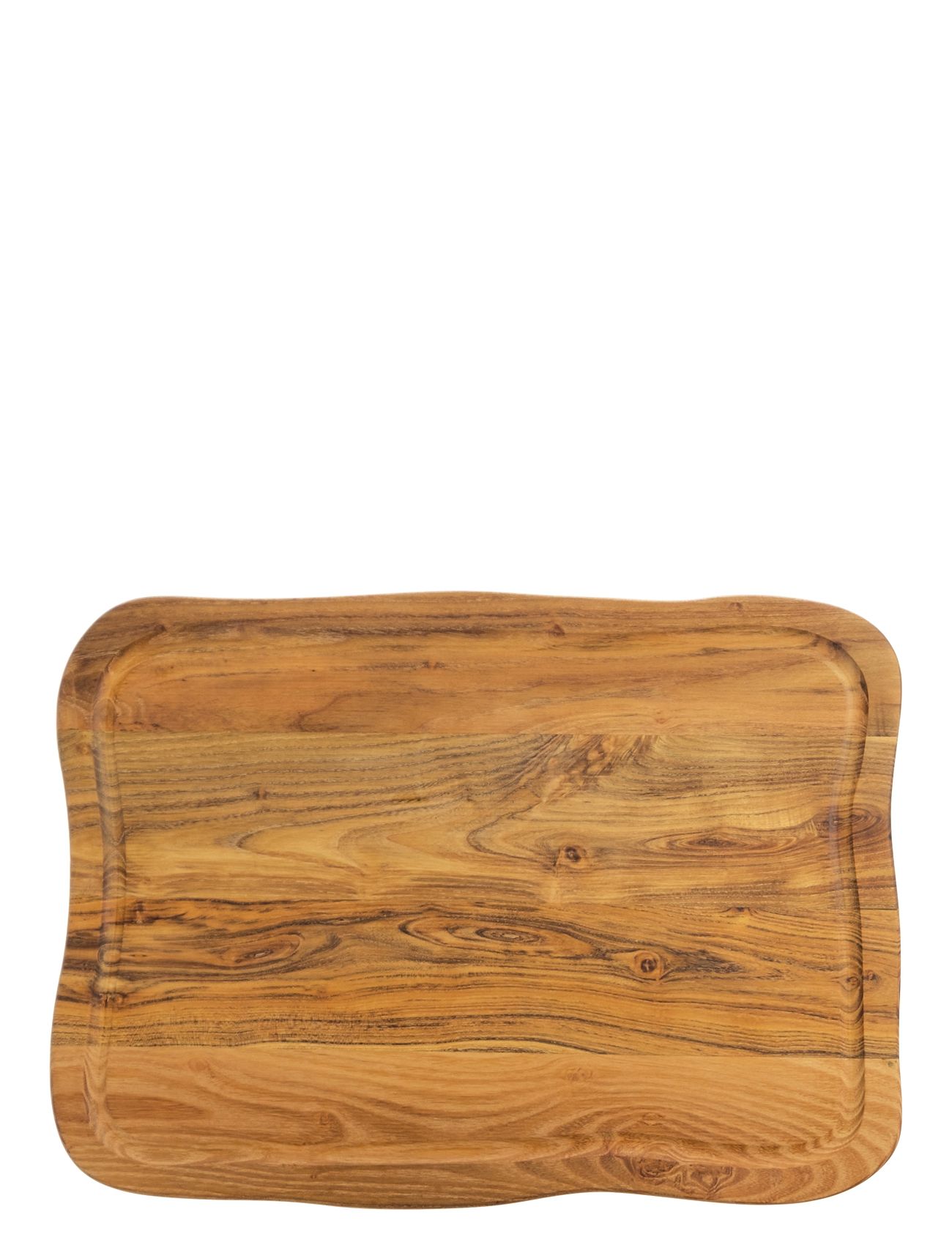 Raw Teak - Skærebræt M Saftrille 1 Stk 45X33X2 Cm Home Kitchen Kitchen Tools Cutting Boards Wooden Cutting Boards Brown Aida