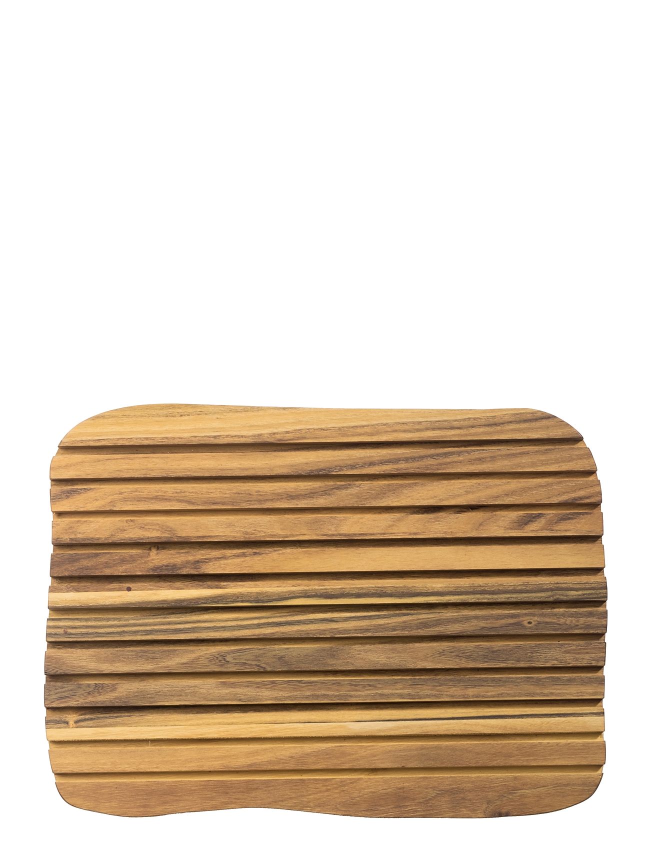 Raw Teak - Brødskærebræt 1 Stk 36X27X2 Cm Home Kitchen Kitchen Tools Cutting Boards Wooden Cutting Boards Aida