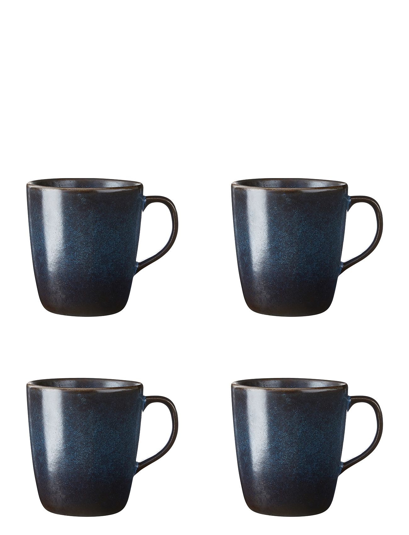 Raw Midnight Blue - Krus M Hank 4 Stk 35Cl Gaveæske Home Tableware Cups & Mugs GlÖgg Mugs Blue Aida