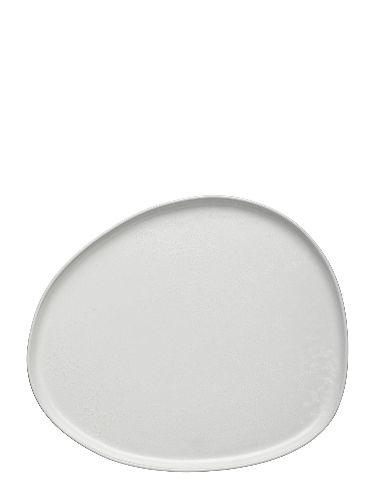 Raw Arctic White - Organic Middags Tallerken 1 Stk 29X25 Cm Home Tableware Serving Dishes Serving Platters White Aida