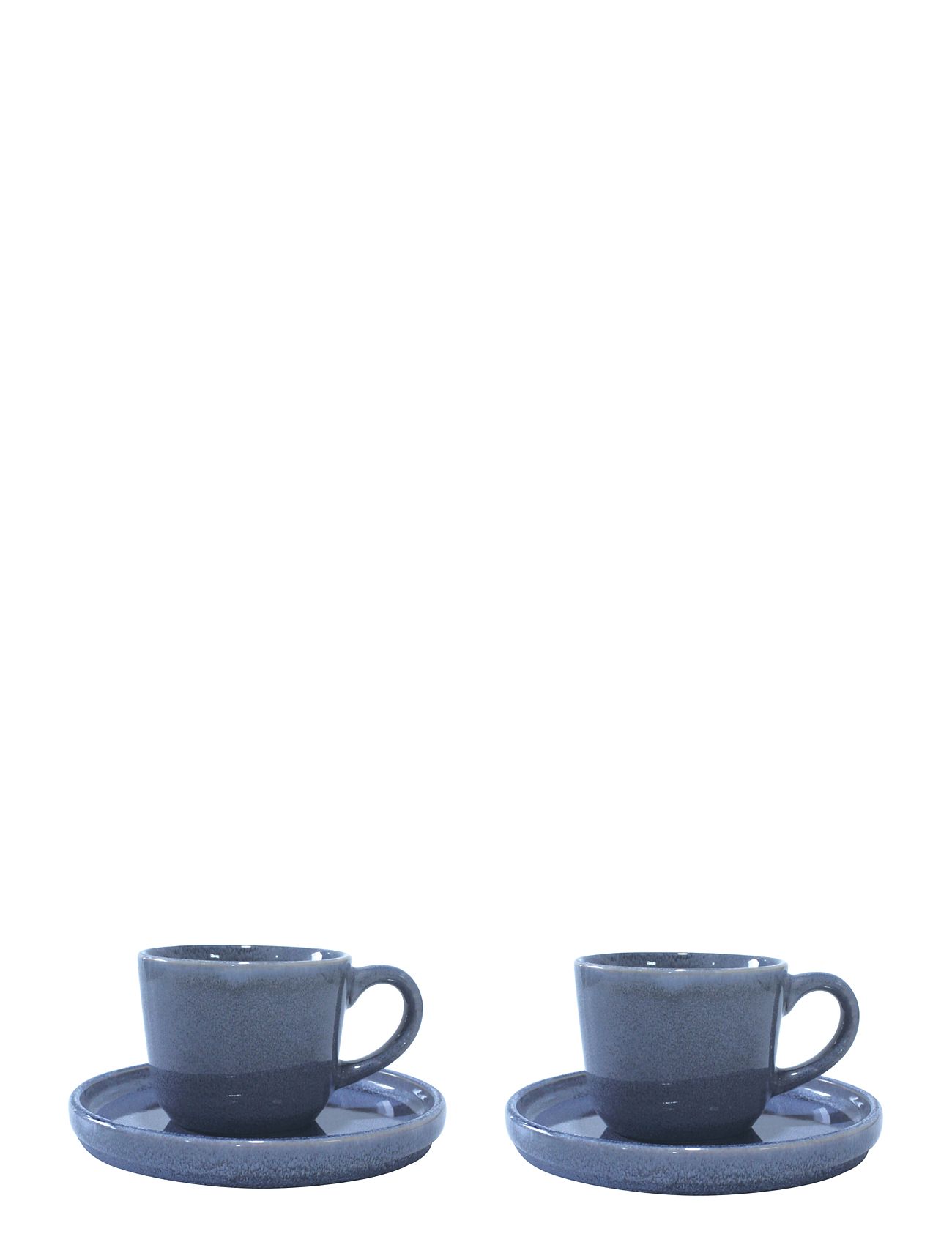 Søholm Sonja 2019 - Blue Cup/Saucer Blue 20 Cl / 15 Cm 2 Pcs Giftbox Home Tableware Cups & Mugs Espresso Cups Blue Aida