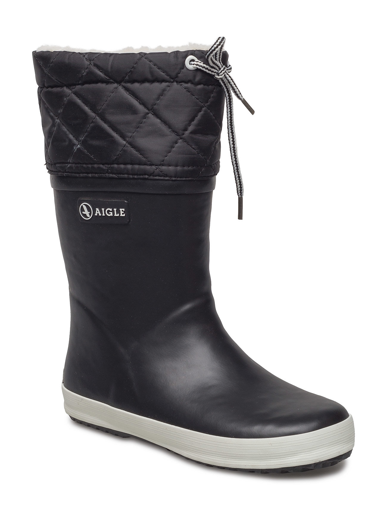 Ai Giboulee Noir/Blanc Shoes Rubberboots Lined Rubberboots Musta Aigle