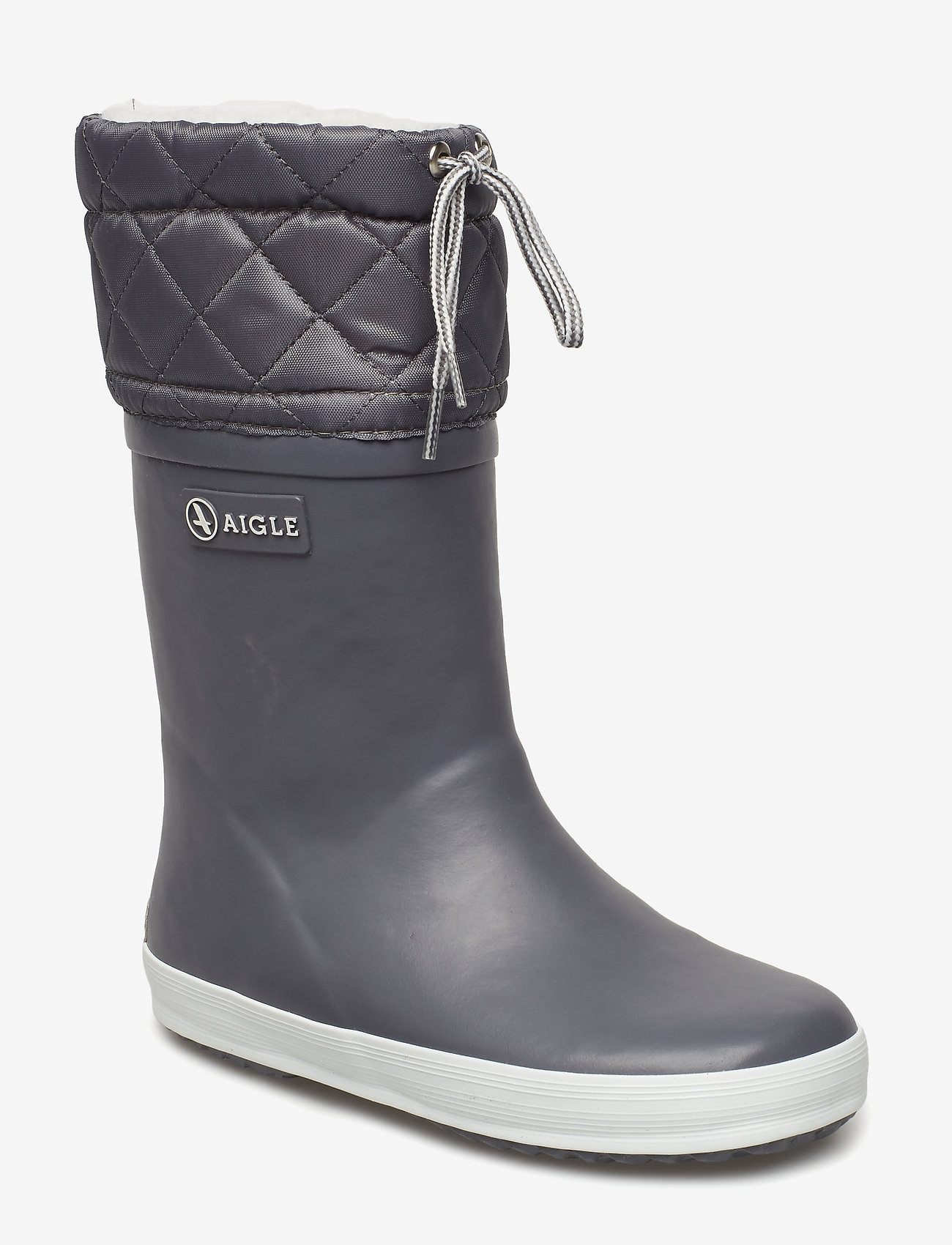 Aigle - AI GIBOULEE CHARCOAL/GRIS - lined rubberboots - charcoal/gris - 0